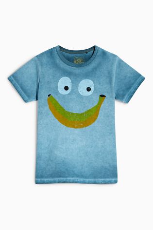 Blue Banana Print T-Shirts Two Pack (3mths-6yrs)